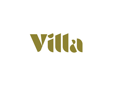 Villa branding concept design freelancer graphic design identity lettering lithuania logo logo design mark symbol typography villa vilnius wordmark