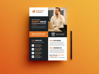 Corporate flyer design template banner branding business flyer corporate business flyer design flyer flyer design flyer template flyer template design graphic design illustration logo print flyer print flyer design ui vector