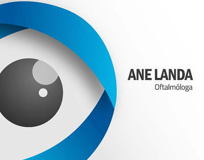 Ane Landa I Oftalmóloga Pediátrica brand branding design doctor eye graphic design logo médico oftalmología ojo ui ux vista visual