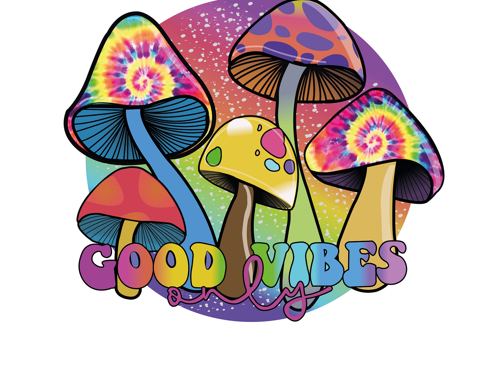 Mushroom Vibes_ colorful design by Sadia on Dribbble