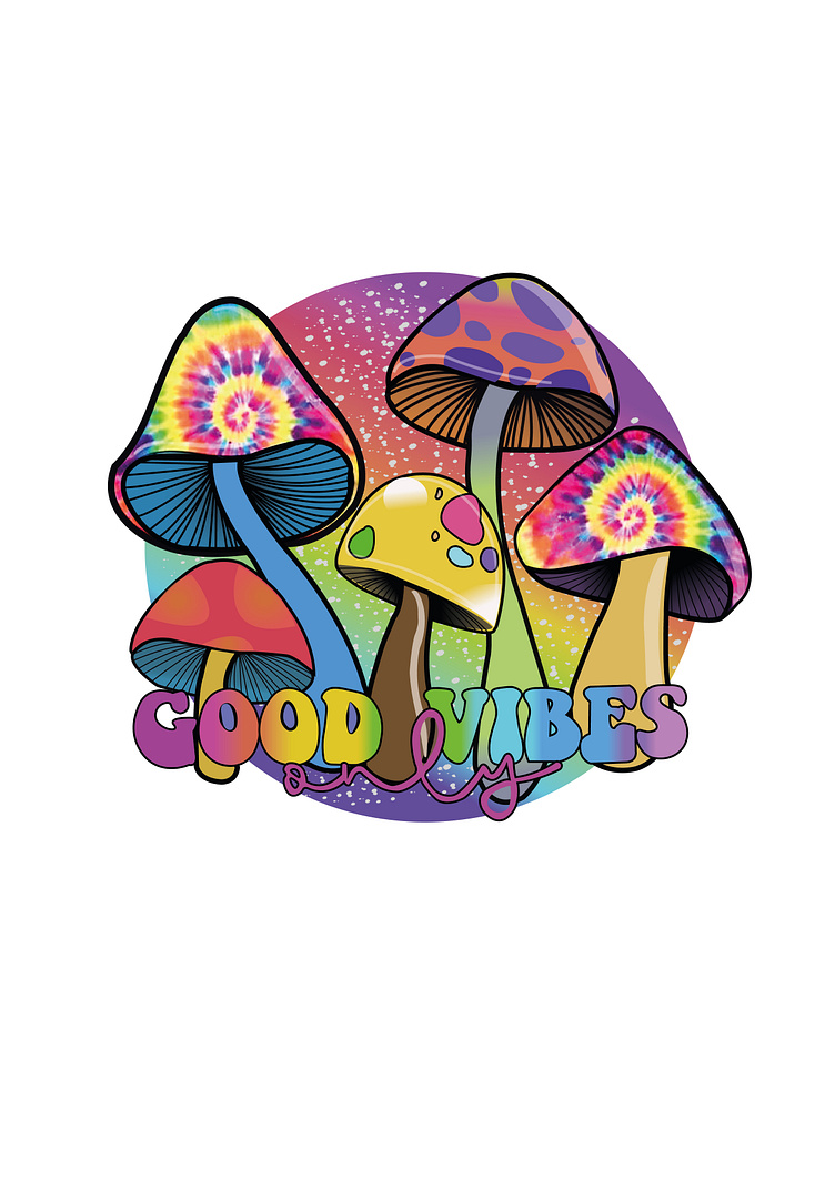 Mushroom Vibes_ colorful design by Sadia on Dribbble