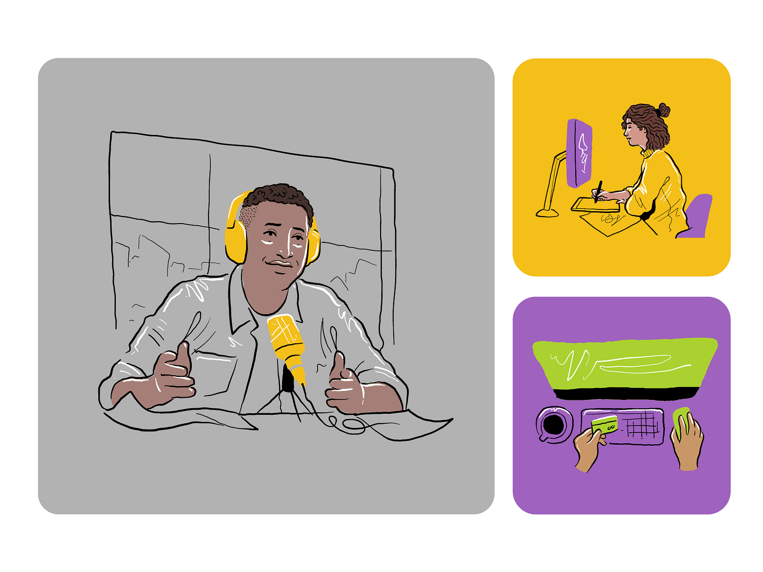 ReArt Hand drawn illustrations by Ramy Wafaa on Dribbble