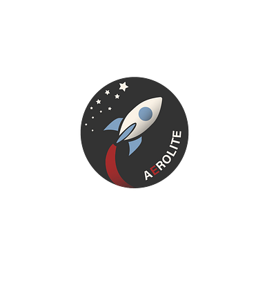 Rocketship Logo aerolite dailylogochallenge day1 design graphic design nasa rocketship space