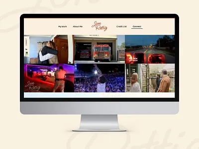 Portfolio Website for a freelance TV Producer animation coding custom website freelance freelance tv producer portfolio portfolio site script single page website site site build tv producer video collage videos web build web design web work website website build wordmark