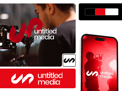 Untitled Media Logo 🔺 animation branding design graphic design logo logo design marketing media smm