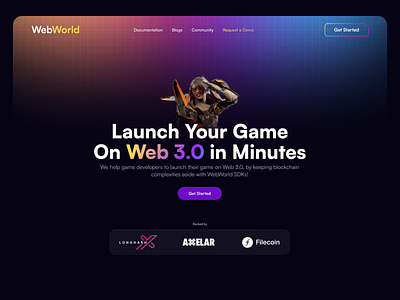 Web3 website Landing page design concept. 3d design figma landingpage ui uiux