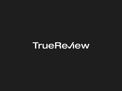 TrueReview Logo brand design branding design graphic design logo logo design logos logotype type typography