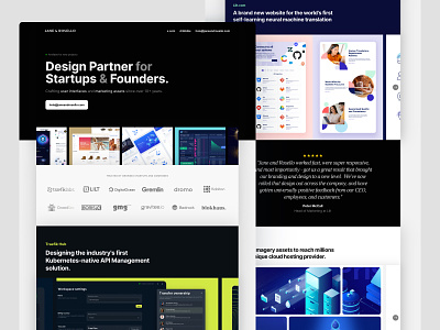 New portfolio site ✨ agency branding design illustration landing onepage page portfolio slider ui ux web works