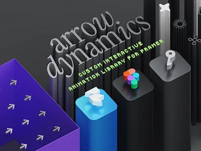 Arrow Dynamics – Interactive Animation Library for Framer animation component cursor animations effects figma framer graphic design interactions interactive library motion graphics ui