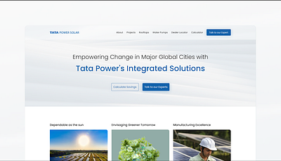 Tata Power Solar's Website Revamp Design motion graphics product revamp saas solar ui uidesign ux webdesign