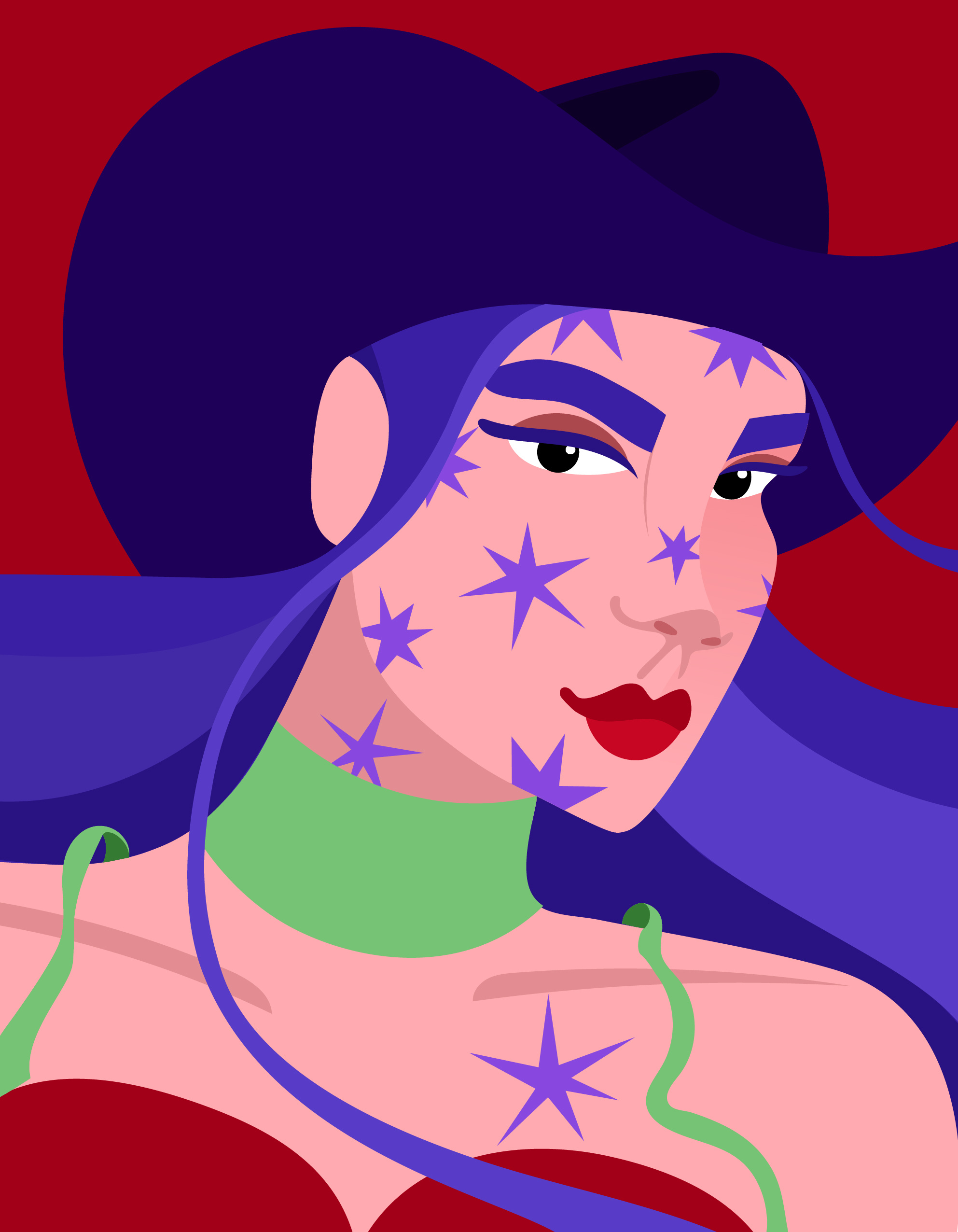 COW GIRL branding cow girl design digital illustration editorial illustration female illustrator flat flat design freelance illustrator illustration illustrator vector vector graphics