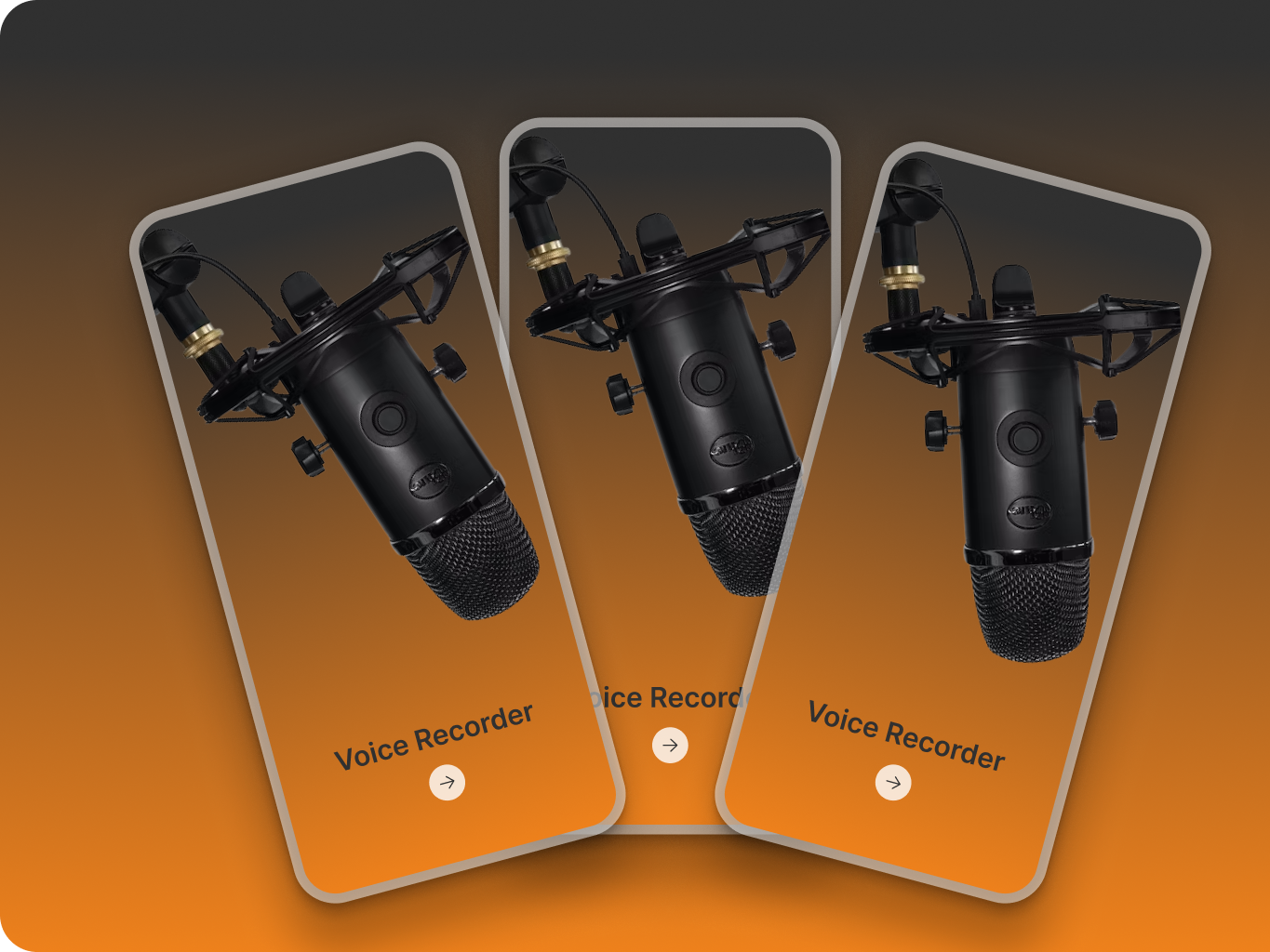 Voice Recording Mobile App Rededsign by Ananya Garg on Dribbble