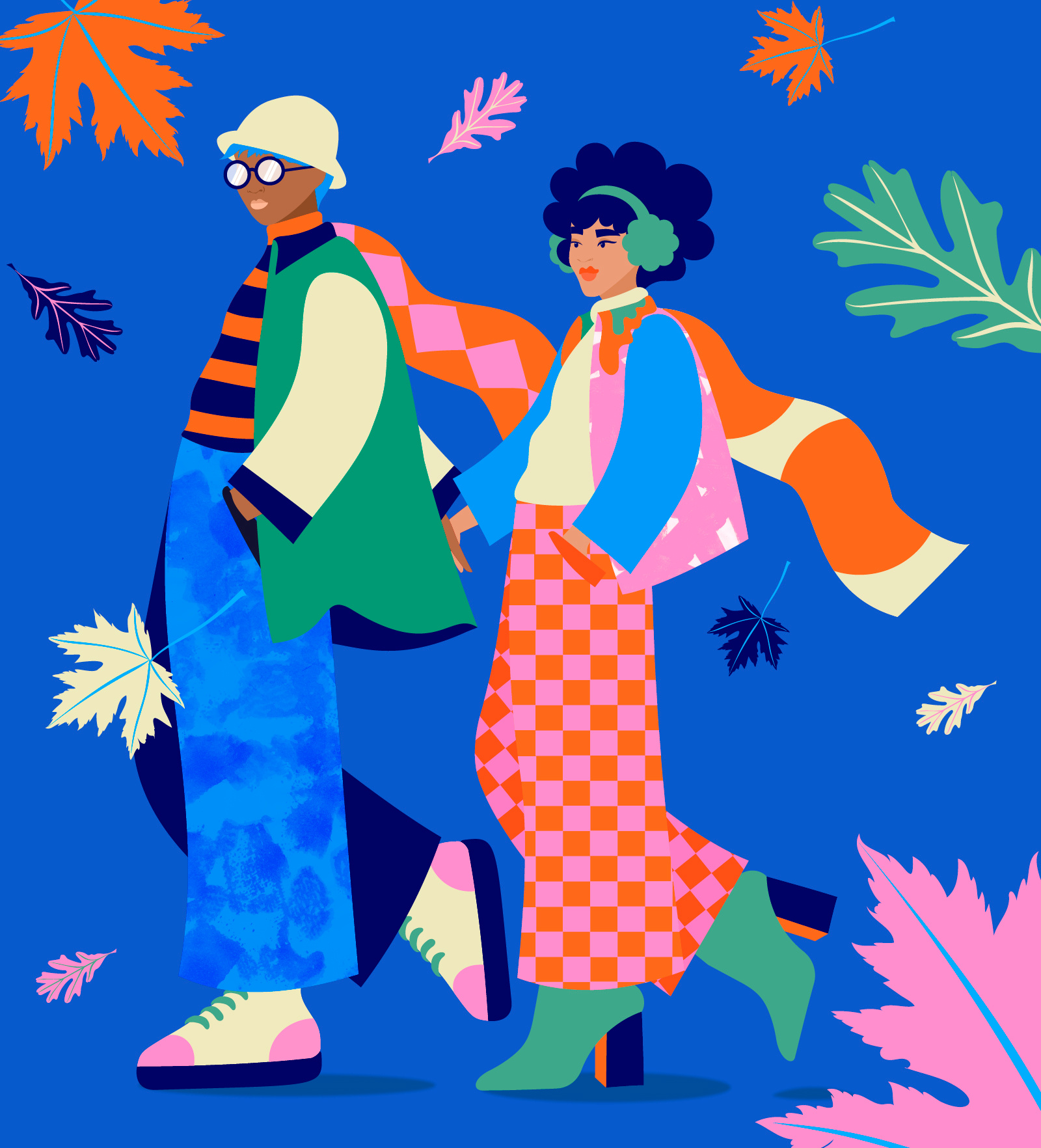 BLUE IS THE NEW BEIGE branding campaign danii pollehn digital illustration editorial illustration flat illustration freelance illustrator illustration illustrator vector vector illustration