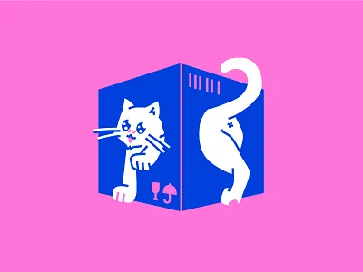 Did you order a cat? box cat delivery digitalillustration fun illustration package placeholder ship shipping shop