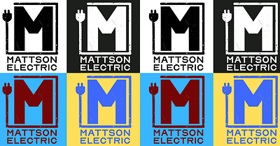 Mattson Electric Logo Final branding design graphic design logo typography vector