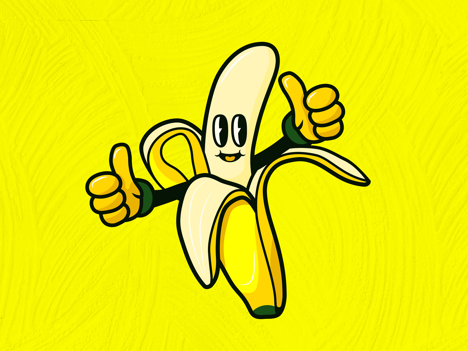 Banana Snack Logo, Nyam Nyam by cidcud graphic on Dribbble