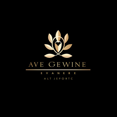 Ave Gewine logo branding beautiful boutique design elegant feminine graphic design illustration logo logo design minimal minimalist modern soft vector