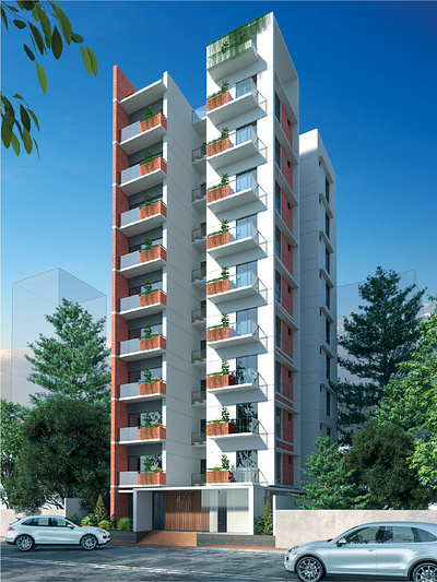 10th Residential Building 3d