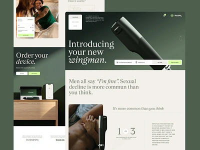 Wellness | Healthcare | Branding 3d branding health healthcare homepage landing page medical men wellness