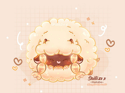 Pokemon Wooloo by sailizv.v adorable adorable lovely artwork concept creative cute art design digitalart illustration