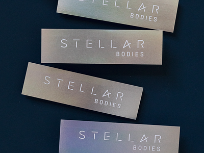 Stellar Bodies — Stickers art direction brand branding design foil graphic design holographic iridescent layout logo print printing sticker typography