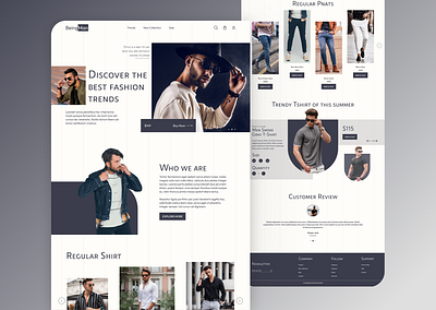 Being Man Website Home page Design being human being man clothing website e commerce fashion man mans wear online shopping website design