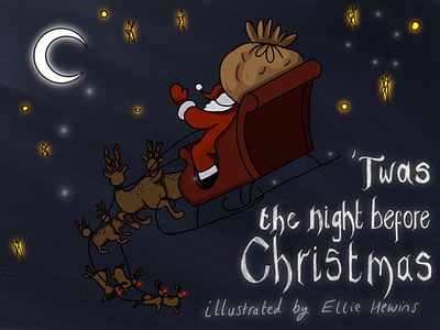 Twas the Night before Christmas, 2023 childrensbook childrenstory illustration illustrative narrative story