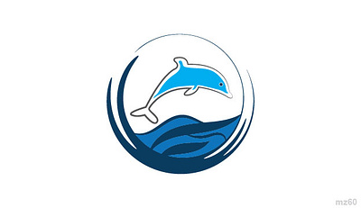 Dolphin Logo branding business company design dolphin fish graphic design illustration logo marin modern vector
