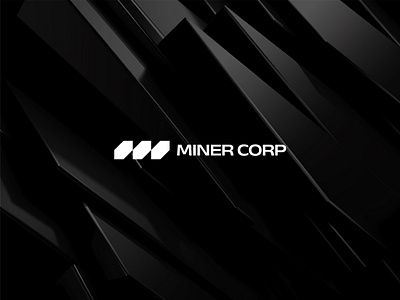 Miner Corp Logo Concept branding coal graphic design logo logogram mark miner minerlogo minimalist modern monogram pictorial