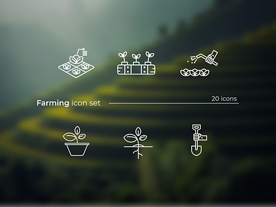 Farming Icon farming filledline icon flat icon graphic design icon icondesign iconfinder leaf