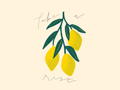 Take a Rest illustration lemons