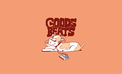 Goods Beats dog illustration k7 music supremeninja