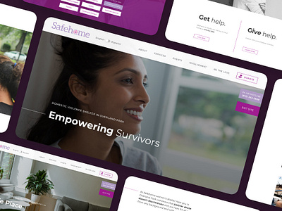 Custom domestic violence shelter website domestic violence figma kansas city kcmo nonprofit philanthropy shelter ui design ux design web design