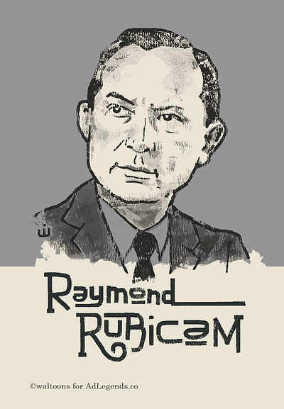 Raymond Rubicam: Advertising Legend advertising legend portrait portrait illustration raymond rubicam