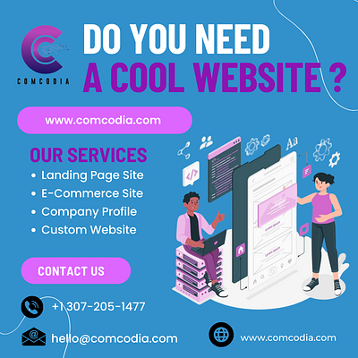 Need a cool website 3d animation branding e commerce graphic design logo marketing mobile app development motion graphics software ui web development website