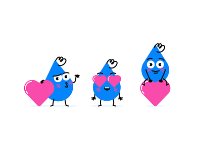 Hearts design drop emotion graphic design heart icon illustration line logo minimal retro simple tear ui water