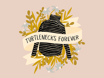 Turtlenecks Forever design floral turtlenecks