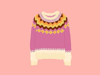 Fair Isle design fairisle jumper sweater