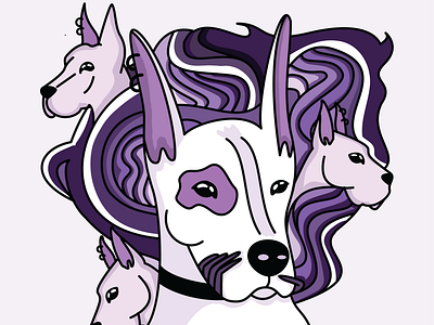 Vector Illustrations 2020 adobe illustrator animal art artwork colorful design dog dog illustration great dane illustration macbook puppies purple purple shades shades tshirt vector vector art vector illustration