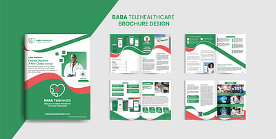 Baba Telehealth Care Services Brochure Design ads baba banner brochure clinic dental design doctor flyer graphic health healthcare homecare marketing medical poster promotion service telehealth
