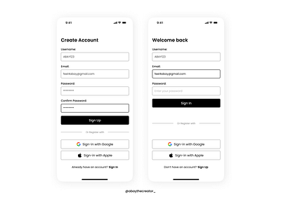 Sign-up/Sign-in screen app design figma graphic design login mobile screen sign in sign up ui uiux ux