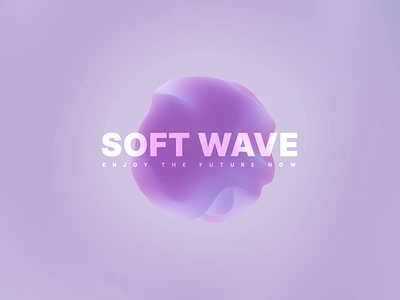 Soft Wave 3d animation graphic design motion graphics ui