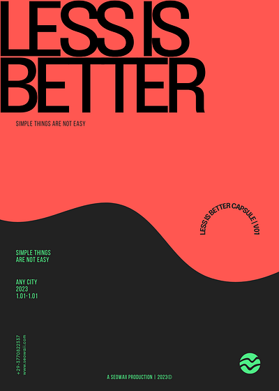 LESS IS (always) BETTER. branding graphic design ui