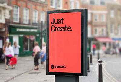 Just Create. In the streets. branding graphic design motion graphics ui