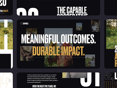 Capable Annual Report Site branding design homepage layout typography ui webdesign