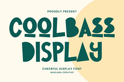 Coolbass Cheerful Display Font animation branding design font fonts graphic design illustration logo nostalgic