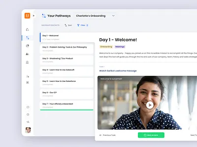 Uhubs - Sales Onboarding dashboard product product design ui