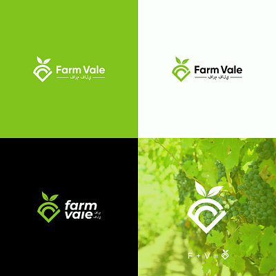 Farm Vale Logo Design agriculture logo business logo farm house farm logo farms fruit fruits fruits logo fv fv logo graphic design green fruits lawn logo logo logo design logodesigner mango logo market logo natural logo stroberry logo