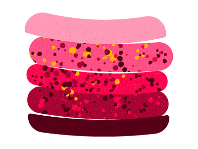 Flavor Stack 🌭🌭 fast food flavor stack hot dog illustration sausage