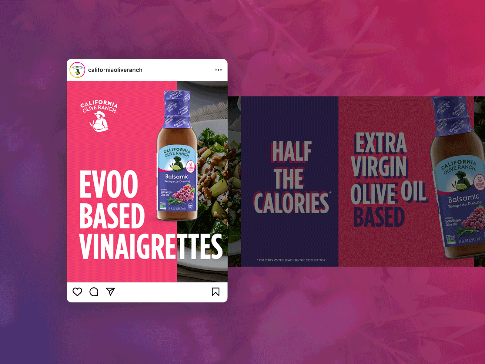 Vinaigrettes Balsamic Oil Ads food graphic design social media design